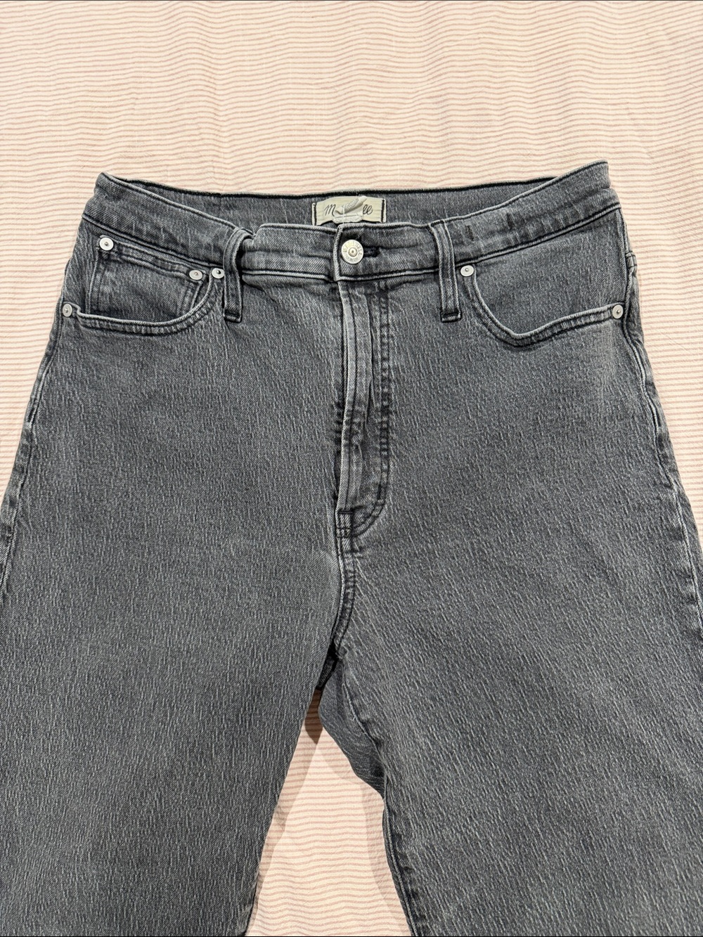 Faded Black Madewell Vintage Straight Jeans